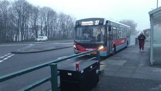 27 to Gateshead 5491 NK69 FBC Livery supershuttle Type ADL Enviro200 MMC