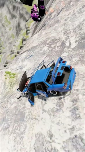 Cars vs Giant Lava Pit –BeamNG.drive 121 #beamng #shorts #beamngdrive #automobile #usa #viral #india