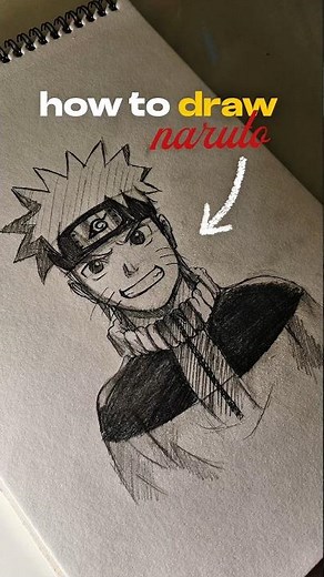 How to Draw Naruto Easily 🔥 | Step-by-Step Anime Drawing #shorts