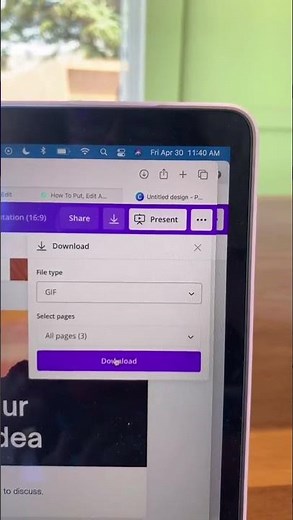 Create a Single Loop Slide in Canva