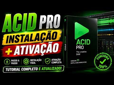 ACID Pro: Como Instalar e Ativar PASSO A PASSO | Tutorial Completo Fácil