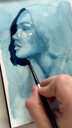 3.8K views · 133 reactions | Short hair painting tutorial (with my crooked voice, still weak from the last cold 蠟)Let me know your own challenges when painting hair  Painting in @strathmoreart watercolor journal (A5 size) | Jane-beata | Facebook