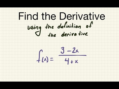 Find the Derivative