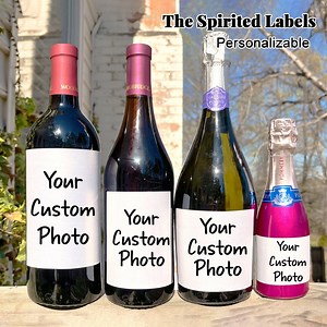 Custom Wine Label Photo Stickers/picture Printing Labels/photo Wine Label/custom Liquor Labels/wedding Gifts/engagement Gift/retirement Gift - Etsy