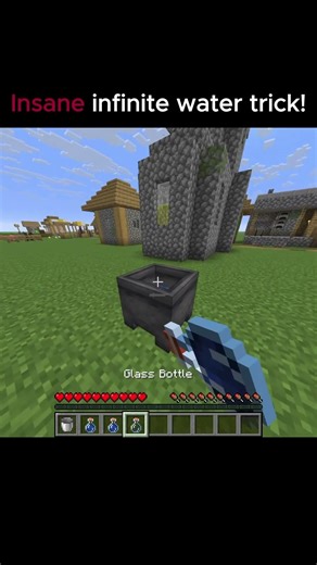Insane infinite water trick in minecraft!