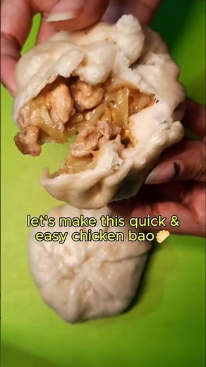 Easy Chicken Bao recipe from scratch | Steamed chicken bao buns for Iftar🥟 #asiandishes #chinesefood