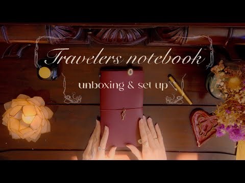 Red Traveler’s Notebook Unboxing & Setup