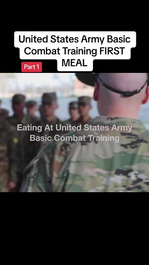 United States Army Basic Combat Training FIRST MEAL/Part 1#bootcamps #military #militarytraining #usa #explore