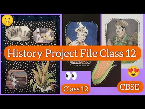 ✨😻Peansants, Zamindars And The State History Project File Class 12 | History Project Class 12