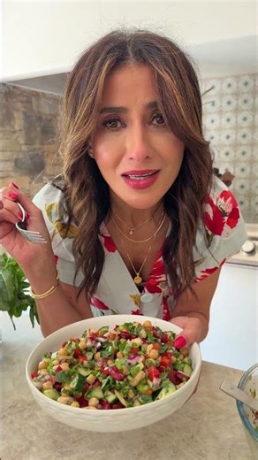 Mediterranean Three Bean Salad (Bean Salad Recipe) #beans