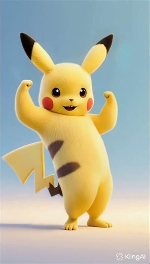 Pikachu showing of his moves