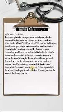 Evolução de Enfermagem e Anotação de Enfermagem.