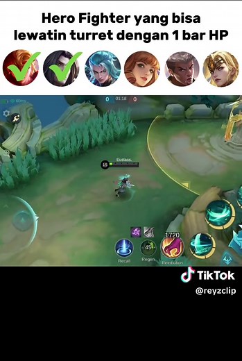 Fighter 1 Bar HP vs Turret (Part 1) in MLBB