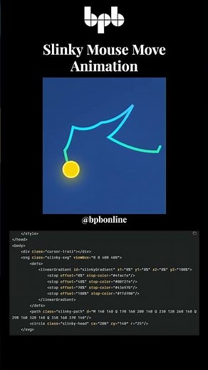 Hypnotic Slinky Mouse Trail! 🌀 Mesmerizing CSS & JavaScript Animation