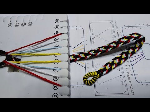 Kumihimo Tutorial Easy Basic Technique... rainbow
