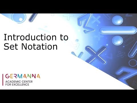 Set Notation: Introduction