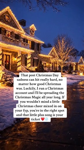 Post-Christmas Sadness and Spreading Cheer
