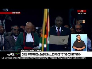 BREAKING: President Cyril M. Ramaphosa sworn in as SA president
