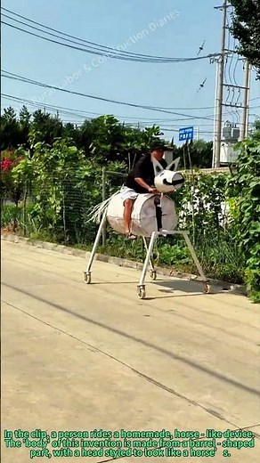 Homemade Mechanical Horse DIY: Ride to Move Forward
