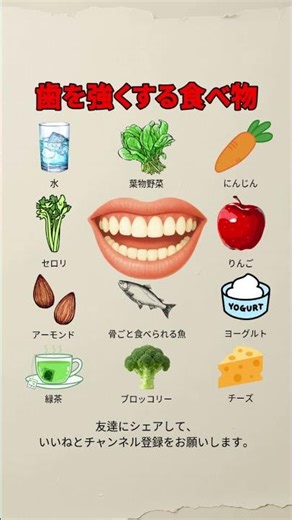 歯を強くする食べ物 #歯を強くする #歯の健康 #口腔ケア #虫歯予防 #カルシウム #ビタミンD #ヨーグルト #緑茶 #ブロッコリー #食生活改善 #健康習慣 #ショート動画