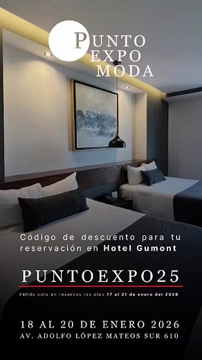 Hospedaje Exclusivo para Punto Expo Moda en Guadalajara