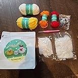 NestledCrafts Amigurumi Crochet Kit for Beginners Kids and Adults, Learn to Crochet Kits for Beginner with Easy Yarn, Stuffed Crochet Animal Kit with Step-by-Step Video Tutorials, Lovely Sheep - Llama