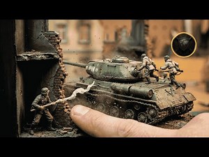 I Built an IMPOSSIBLE WWII TANK AMBUSH Diorama! 😱 IS-2 vs Panzerfaust | AI