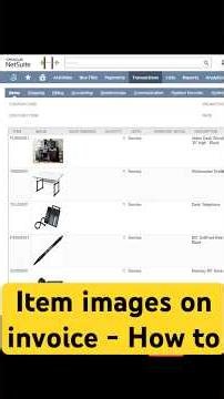 Images on #NetSuite Invoice Part 2 - #howto