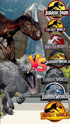 Indominus Rex x Indoraptor vs Jurassic World All Dinosaurs
