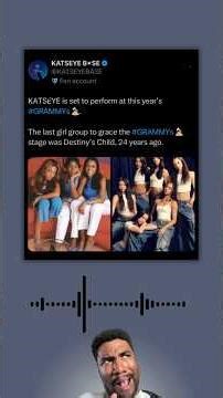 Katseye’s Grammy performance 👀 #katseye #eyekons #destinyschild #grammys2026 #grammys #popculture