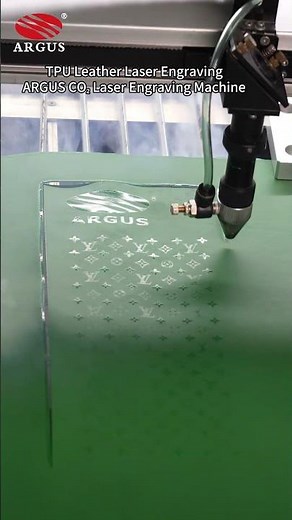 TPU Leather Laser Engraving | ARGUS CO₂ Laser Engraving Machine