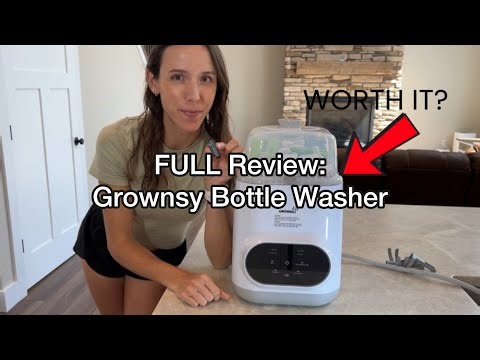 Never Hand Wash Baby Bottles Again | Grownsy Bottle Washer Review & Tutorial