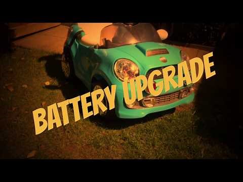 HOW TO UPGRADE A RIDE ON BATTERY 6v - 12v