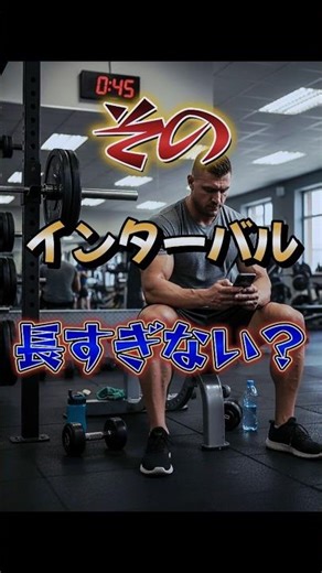 インターバルが長すぎるとどうなるか？#ダイエット #トレーニング #筋トレ #筋肉 #減量 #初心者 #運動 #ボディメイク #ボディビル #マッチョ #モチベーション #shorts #ショート