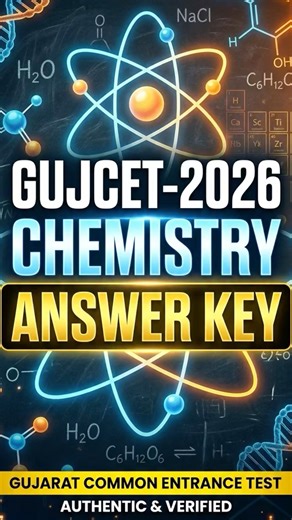 GUJCET 2026 Chemistry Answer Key 🔥 #gseb #boardexam2026 #gujaratboard #physicsbhau #gseb2026