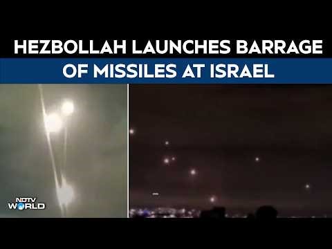 Hezbollah Attacks Israel | Hezbollah Launches Missile Barrage From Lebanon, Israel Responds