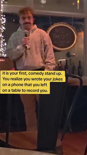 This is a short clip of my first stand-up comedy performance in London. I put my notes on my phone, which I left on a table to record me, and everything that was in my brain left. So I panicked and started doing crowd work. #standup #comedy