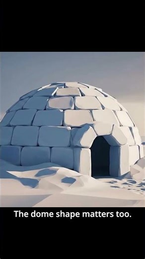 How does an igloo stay warm using only its shape? #animation #facts