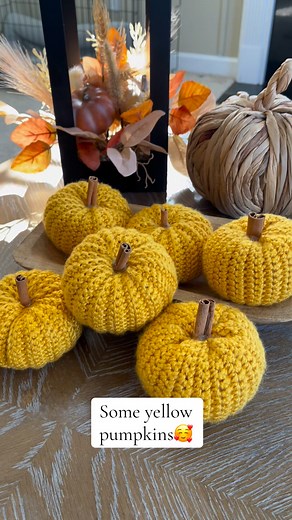BRB I might have just made my Thanksgiving table centerpiece with these cuties #fyp #crochet #crochetersoftiktok #falldecor #shopsmall | Lucy's Yarn Room