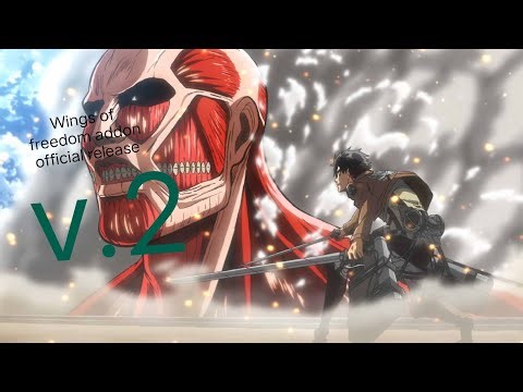 [wings of freedom] attack on titan v.2 addon official release 1.20.+/1.21.2