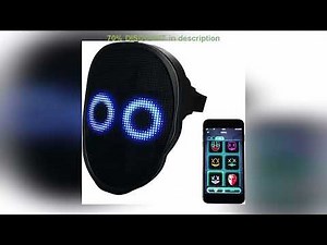 A must-have product! Party LED Light up Mask Gesture Sensing Smart Display LED Face Masks Programm