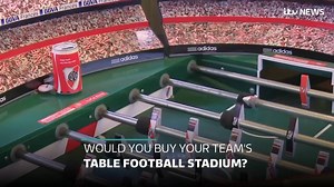 Ever wanted to play table football in your team's home stadium? Meet the man who recreates football grounds so fans can play the classic game in their favourite venue http://bit.ly/2DeqEwy | ITV News