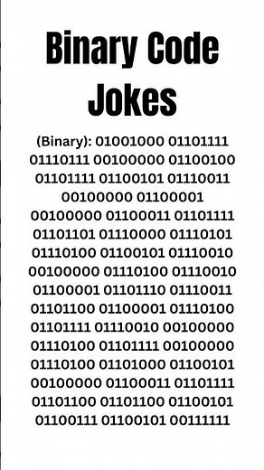 Hilarious Binary Code Jokes