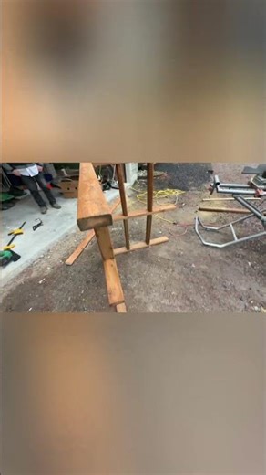 Building A Small Roof On The Ground: Easy DIY Construction! #shorts