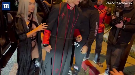 Megan Fox and MGK spotted in costumes at West Hollywood