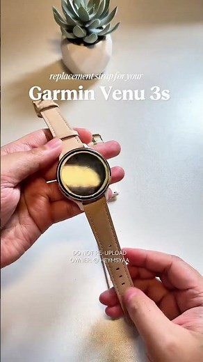garmin venu 3s leather replacement strap band #garmin #garminwatch #garminrunning #garminsmartwatch