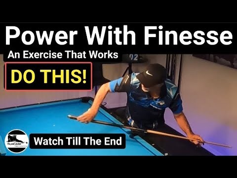 How to stroke shots with finesse/part 1 (free Pool lessons)