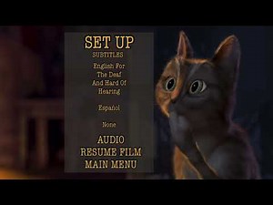 Puss In Boots 2011 DVD Menu Walkthrough