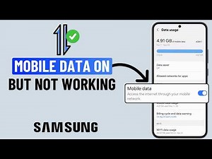 Fix Mobile Data Not Working After Update on Samsung Phone