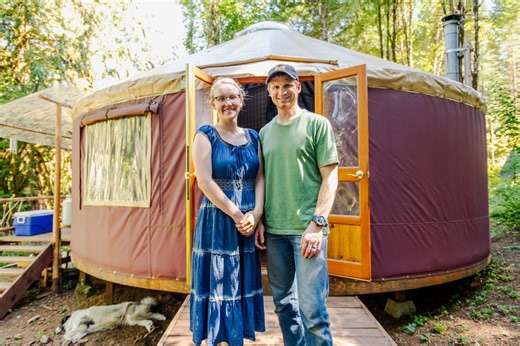 119K views · 1.6K reactions | Join us on a full tour of our off-grid yurt homestead, where we’ve created a sustainable, family-friendly lifestyle. We live 100% off the grid with no running water and no traditional electricity, but we’ve made it work beautifully for our growing family. If you’re curious about how to live off-grid or want to explore tiny house living with kids, this video is for you! | Tiny Home Tours | Facebook